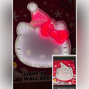 NEW Hello Kitty Sanrio Santa Light Up Wall Decor Art Decoration SEALED
